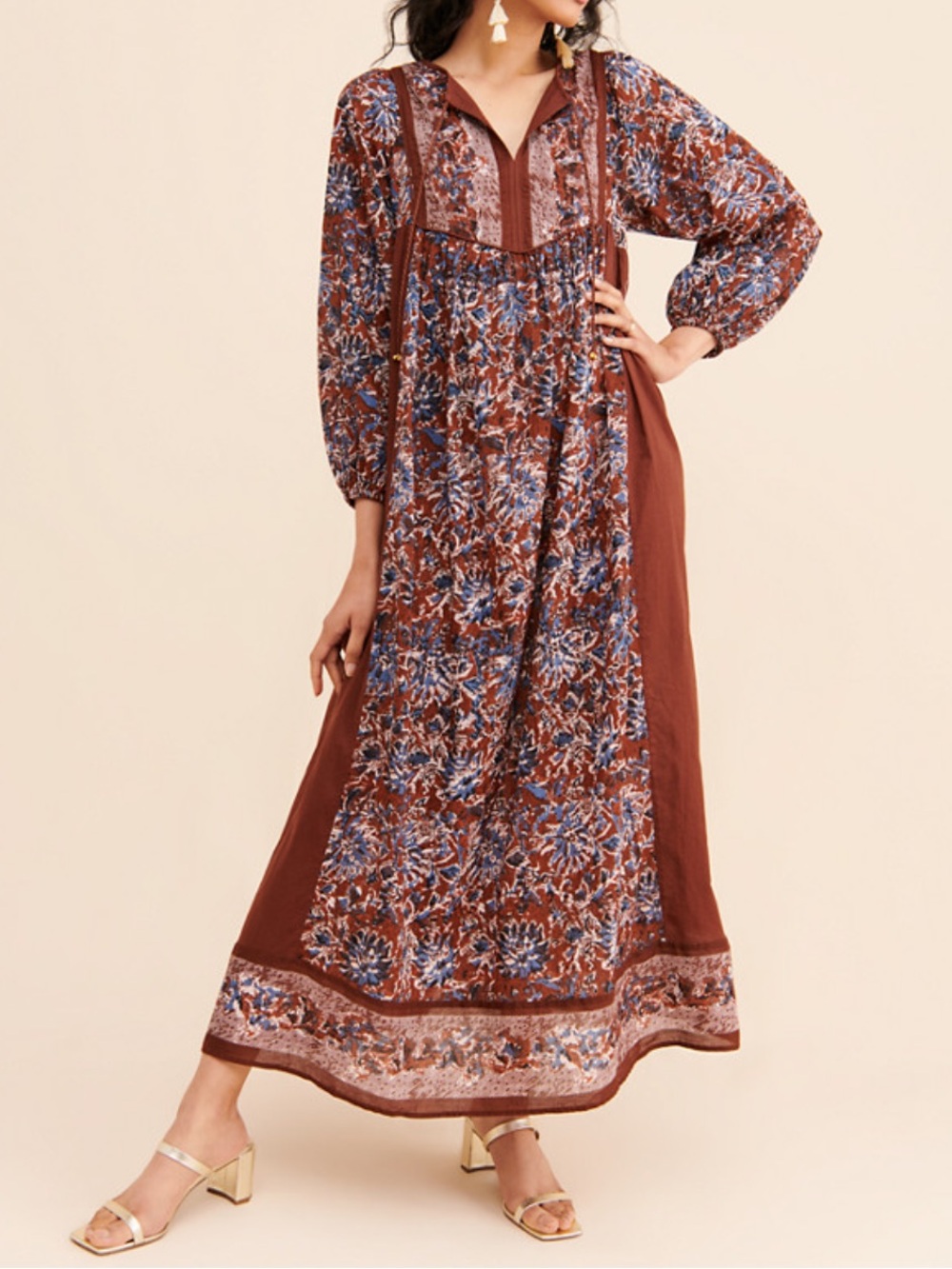 Anthropologie Ne Quittez Pas
Mountain Views Boho Maxi Dress Size Medium